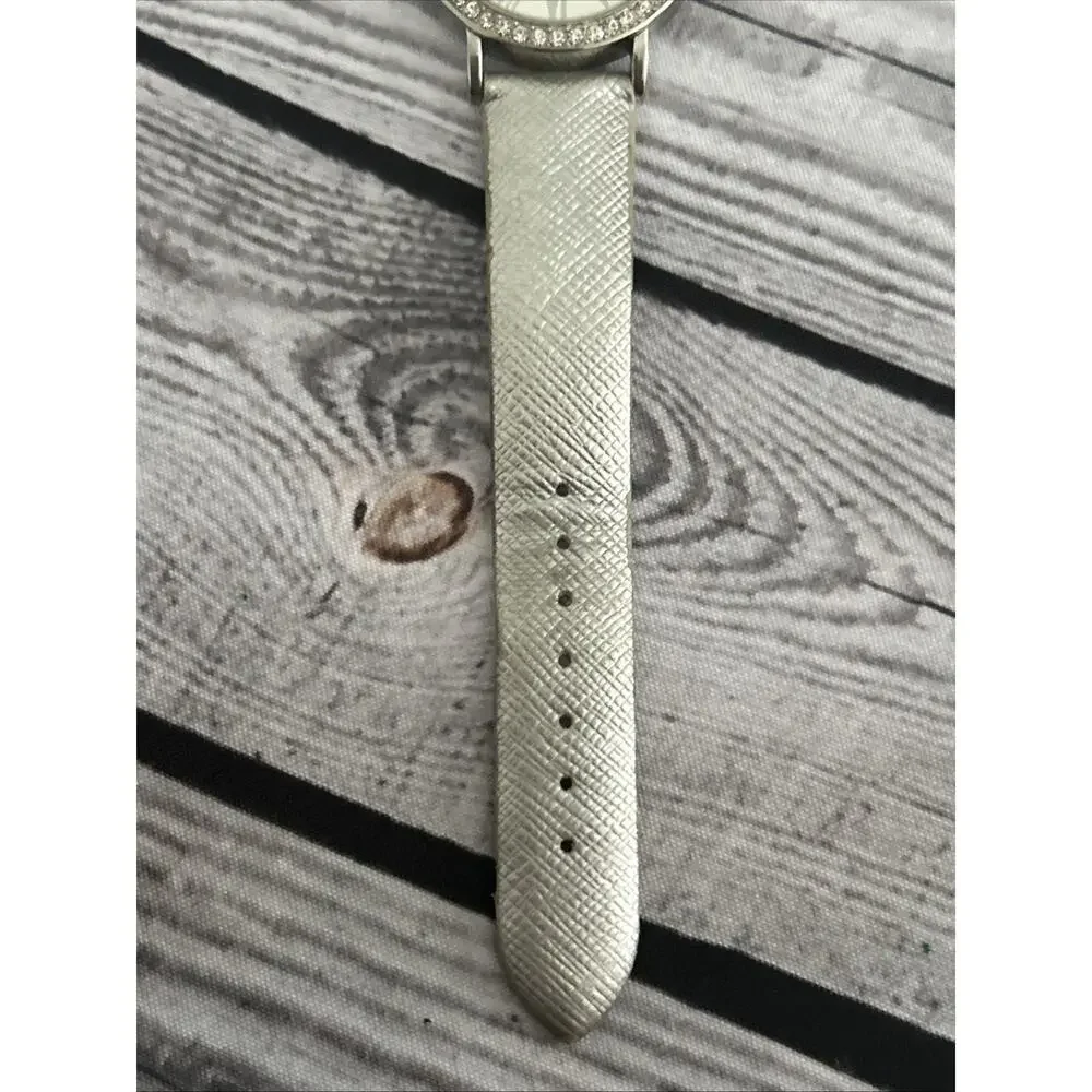 Kensie Silver Tone White Dial Women’s Quartz Watch